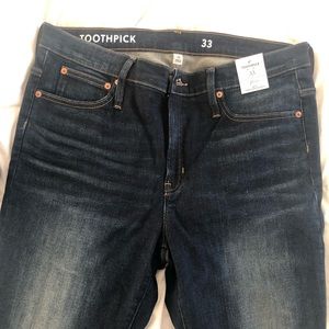 NWT J.Crew Toothpick Jeans